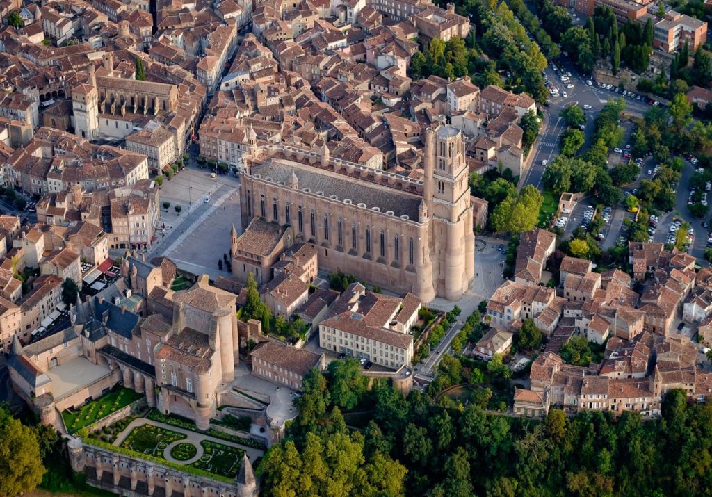 Albi the Episcopal City, aerial view captured by @Pierre Grand