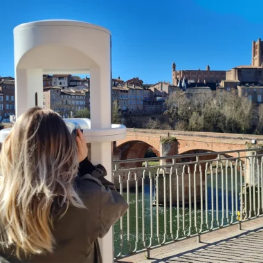 El Pont-vieux d'Albi en realitat augmentada amb Timescope