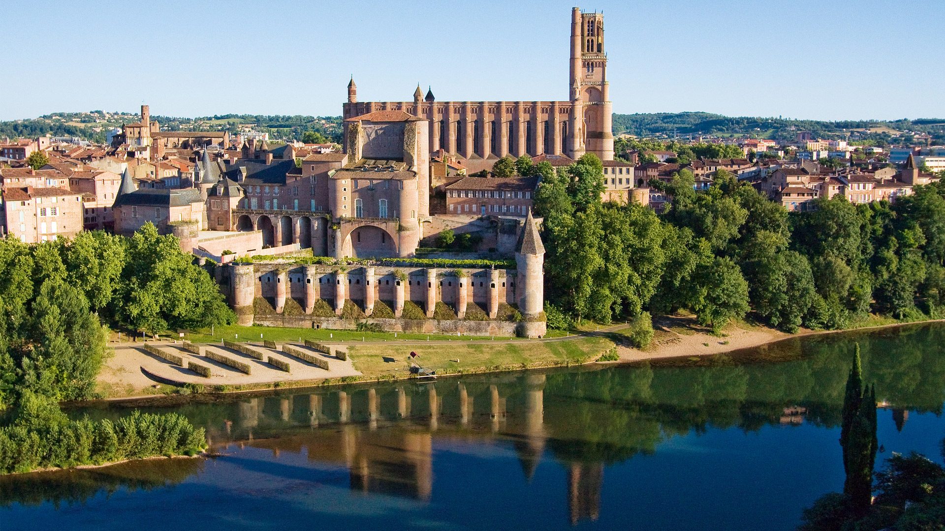 Panoramic view of Albi, the Episcopal City, listed as a UNESCO World Heritage Site in 2010
