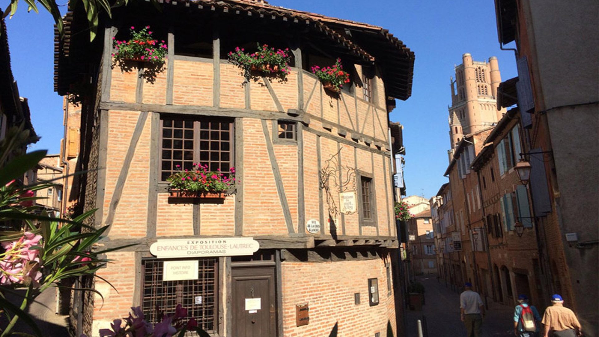 Albi la Maison du Vieil Alby, ein typisches mittelalterliches Haus, ein Museum über die Kindheit von Toulouse-Lautrec