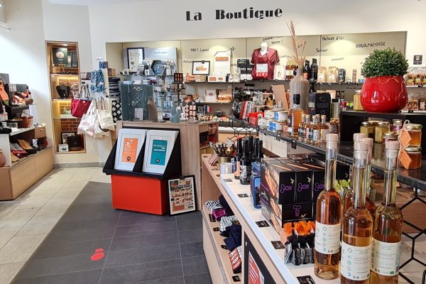 Die Boutique des Fremdenverkehrsamtes von Albi: Souvenirs, Buchhandlungen, lokale Produkte...
