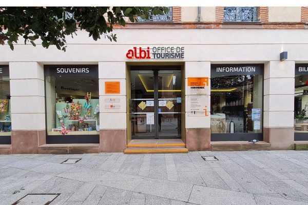 Oficina de Turisme d'Albi: assessorament en estades, taquilla, botiga